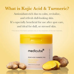 Kojic Acid Turmeric Toner Pad - 70 Pads