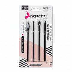 Silicone Mascara Brush Set -4pcs