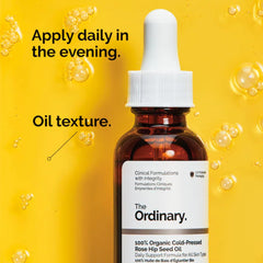 100% Organic Cold-Pressed Rose Hip Seed Oil - 30ml