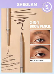 2-in-1 Waterproof Eyebrow Pencil - 0.05g
