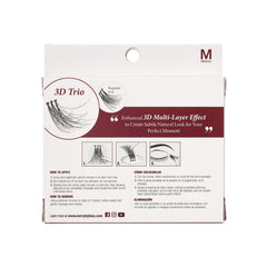 3D Trio Classic Lash Medium Natural Fluffy Effect -3pcs