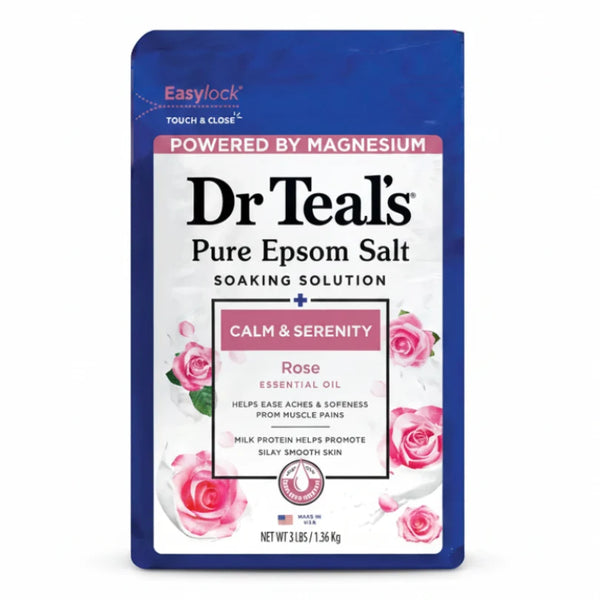 Pure Epsom Salt Soaking Solution Calm & Serenity Rose - 1.36kg