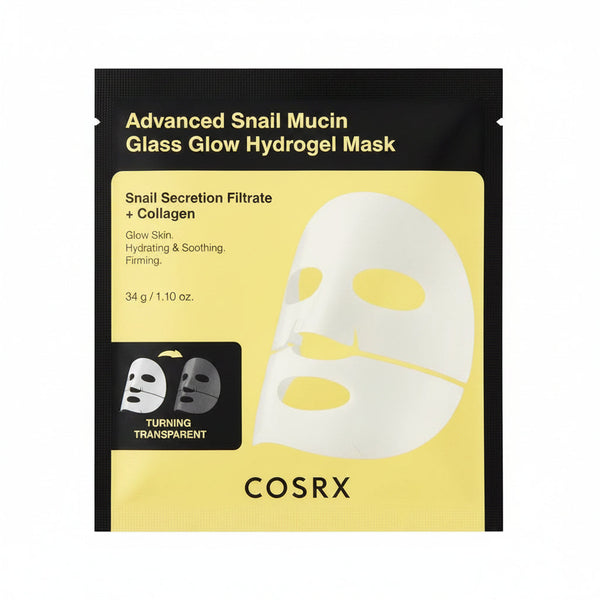 Advanced Snail Mucin Glass Glow Hydrogel Mask - 1pc